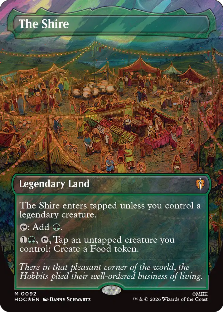 The Shire (Borderless) (Surge Foil) [The Hobbit: Eternal-Legal] Magic: The Gathering