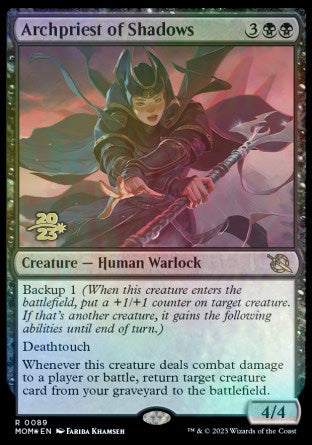 Archpriest of Shadows [March of the Machine Prerelease Promos] Magic: The Gathering