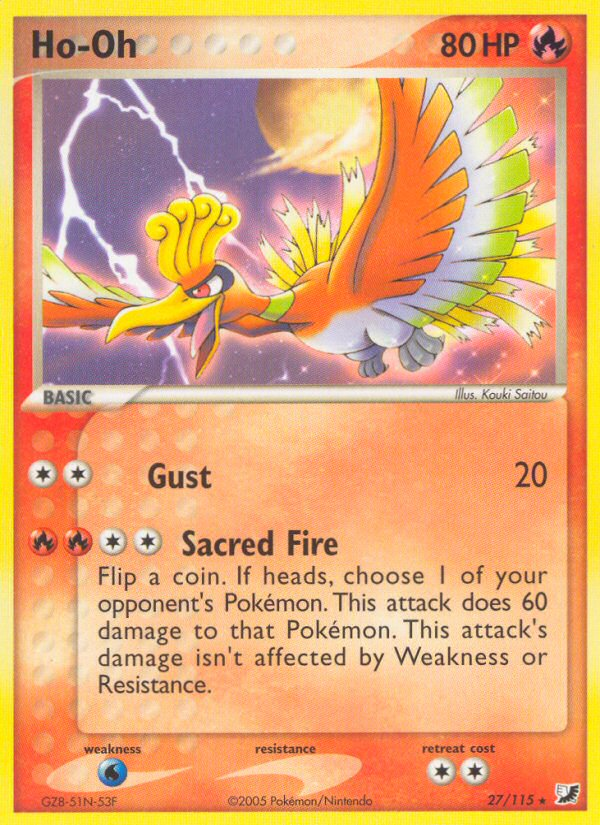 Ho-Oh (27/115) [EX: Unseen Forces] Pokémon