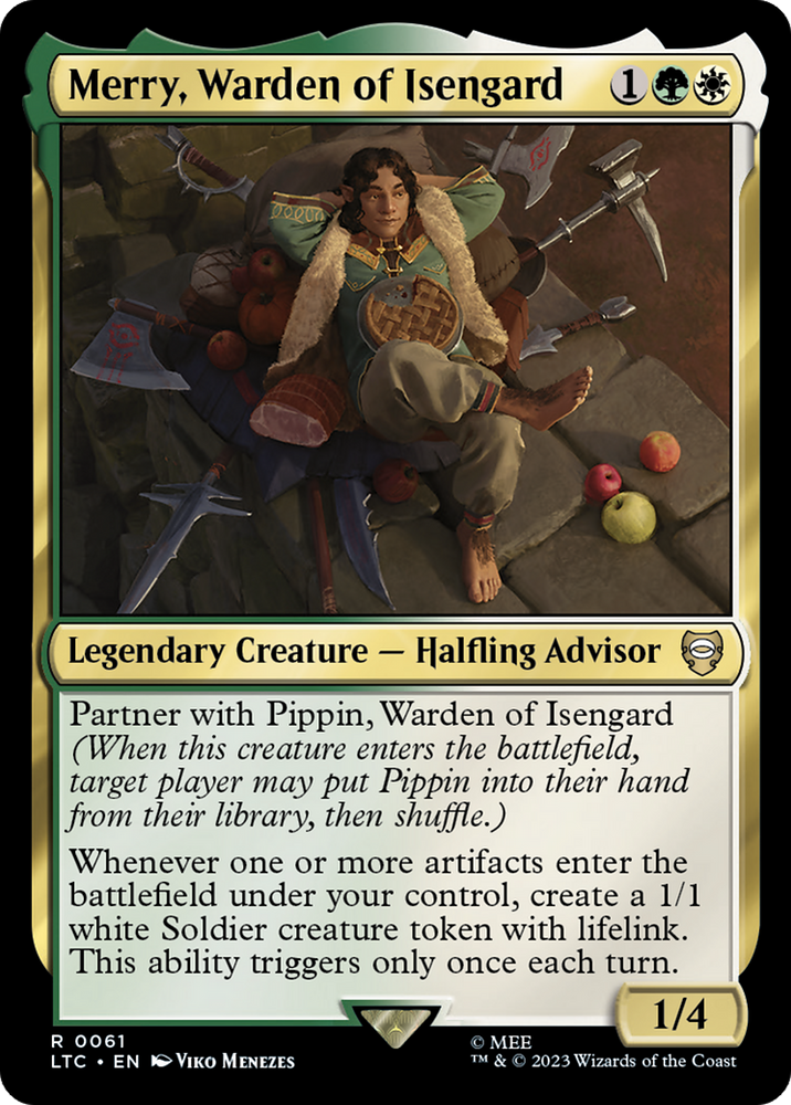 Merry, Warden of Isengard [The Lord of the Rings: Tales of Middle-Earth Commander] Magic: The Gathering