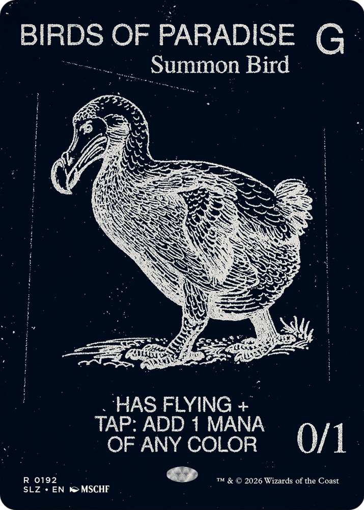 Birds of Paradise (0192) [Secret Lair x MSCHF: The Zeta Set] Magic: The Gathering