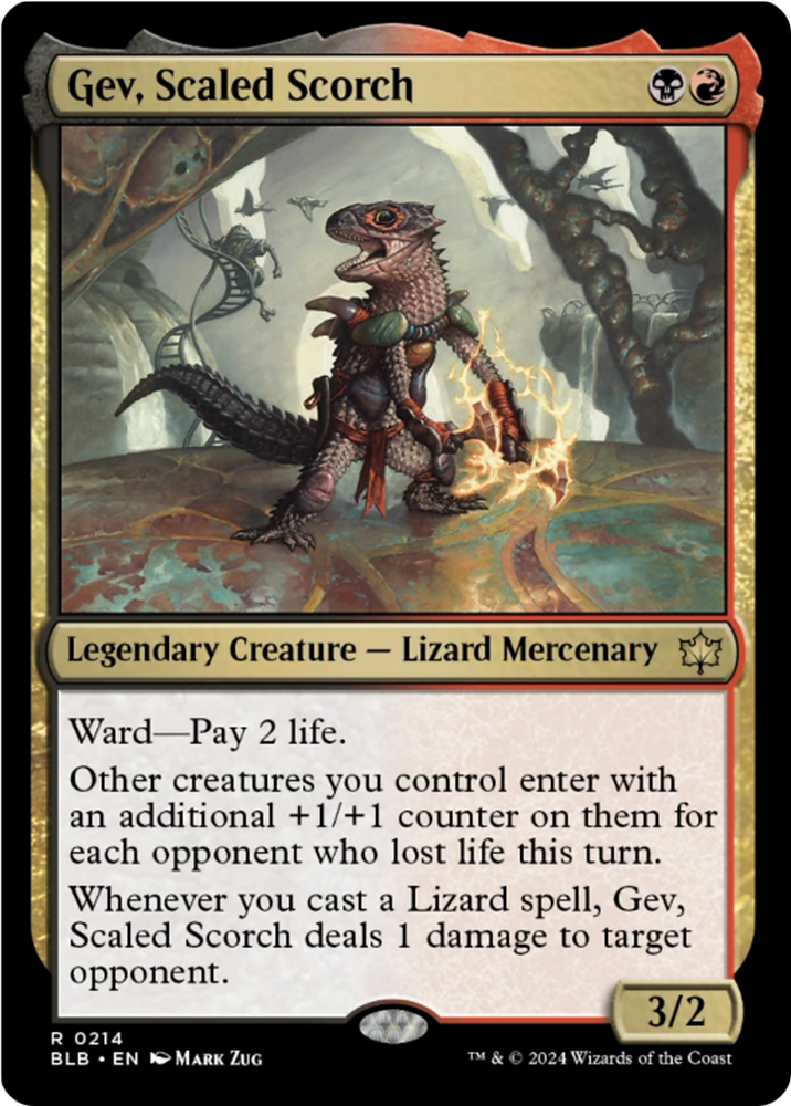 Gev, Scaled Scorch [Bloomburrow] Magic: The Gathering