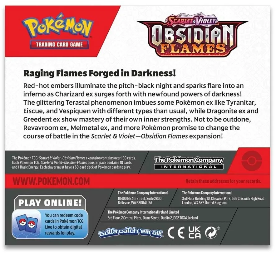 Scarlet & Violet: Obsidian Flames - Booster Box Pokémon
