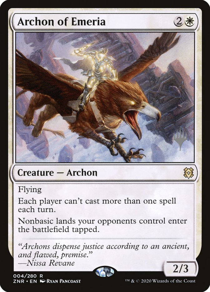 Archon of Emeria (Promo Pack) [Zendikar Rising Promos] Magic: The Gathering