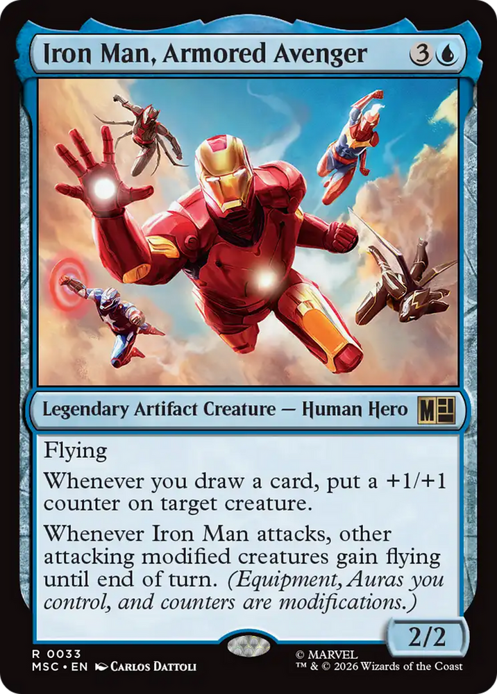 Iron Man, Armored Avenger [Marvel Super Heroes Commander] Magic: The Gathering