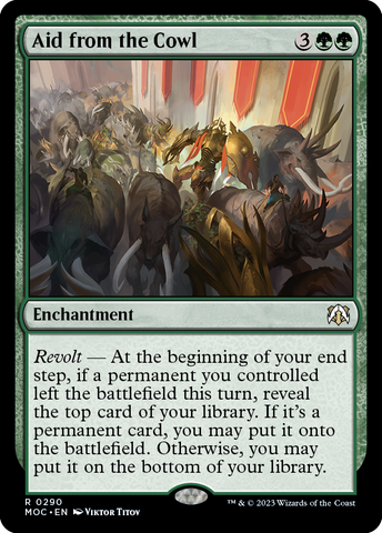 Aid from the Cowl [March of the Machine Commander] Magic: The Gathering