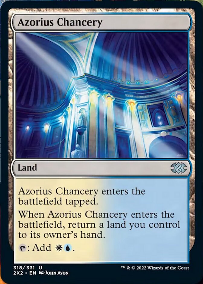 Azorius Chancery [Double Masters 2022] Magic: The Gathering
