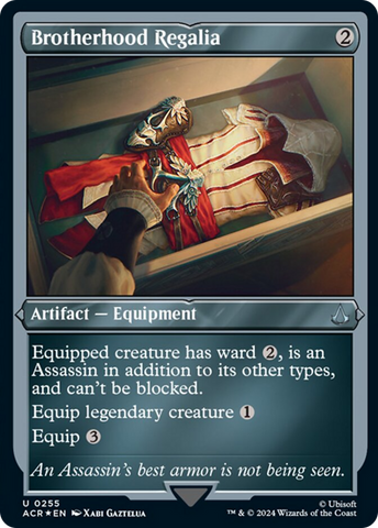 Brotherhood Regalia (Foil Etched) [Assassin's Creed] Magic: The Gathering