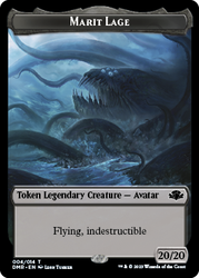 Goblin // Marit Lage Double-Sided Token [Dominaria Remastered Tokens] Magic: The Gathering