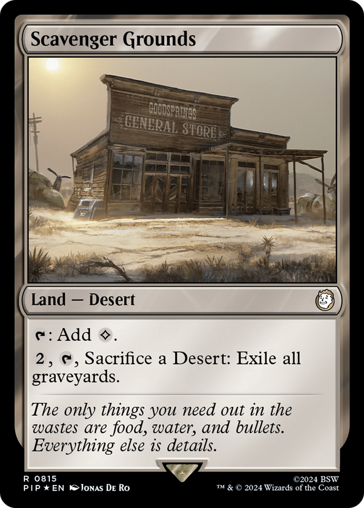 Scavenger Grounds (Surge Foil) [Fallout] Magic: The Gathering