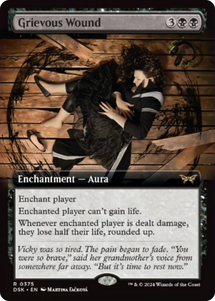 Grievous Wound (Extended Art) [Duskmourn: House of Horror] Magic: The Gathering