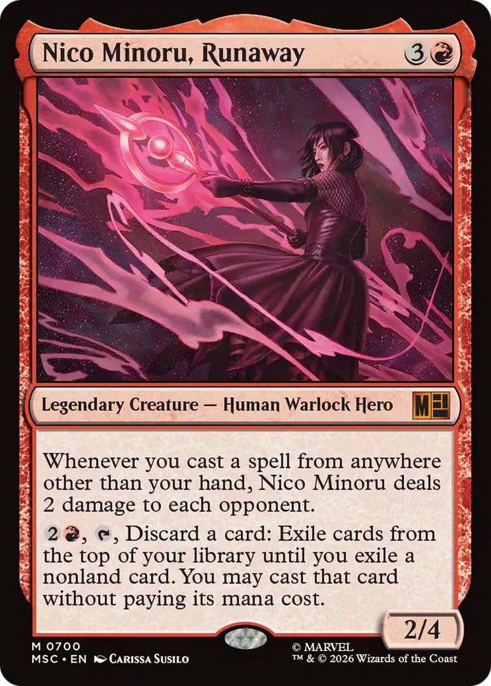 Nico Minoru, Runaway [Marvel Super Heroes Commander] Magic: The Gathering