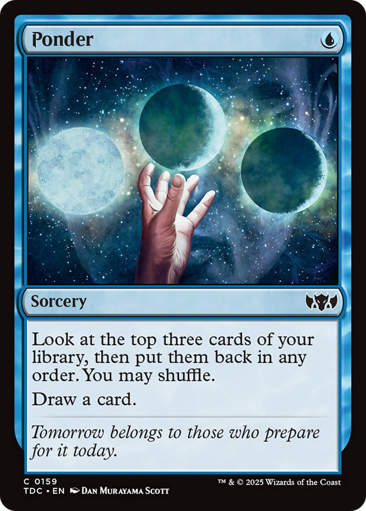 Ponder [Tarkir: Dragonstorm Commander] Magic: The Gathering