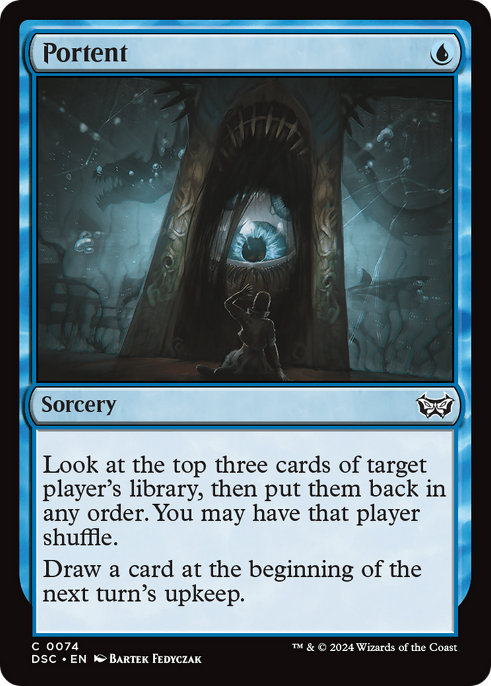 Portent [Duskmourn: House of Horror Commander] Magic: The Gathering
