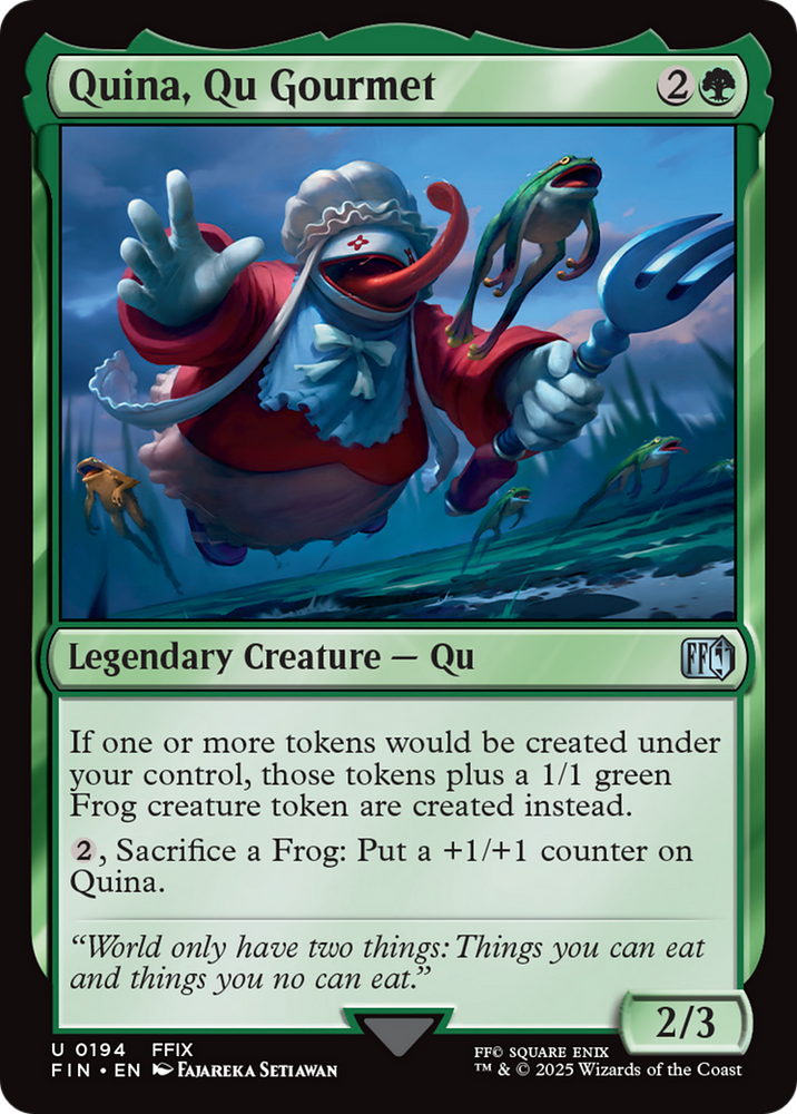 Quina, Qu Gourmet [FINAL FANTASY] Magic: The Gathering