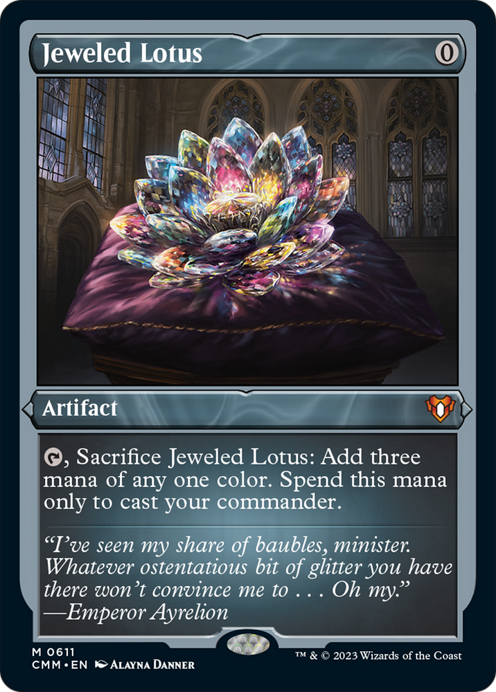 Jeweled Lotus (Foil Etched) [Commander Masters] Magic: The Gathering