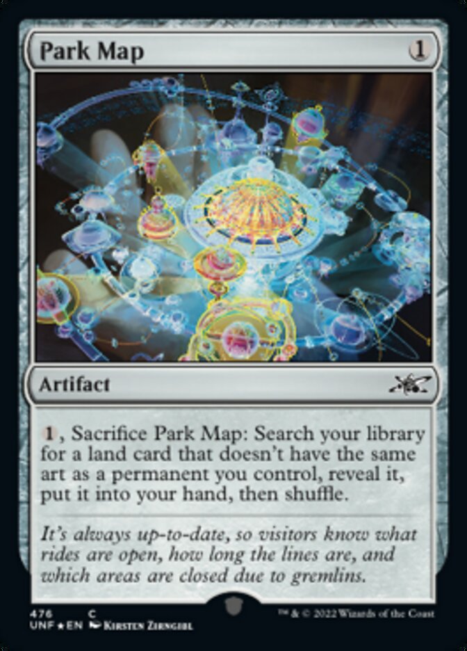 Park Map (Galaxy Foil) [Unfinity] Magic: The Gathering