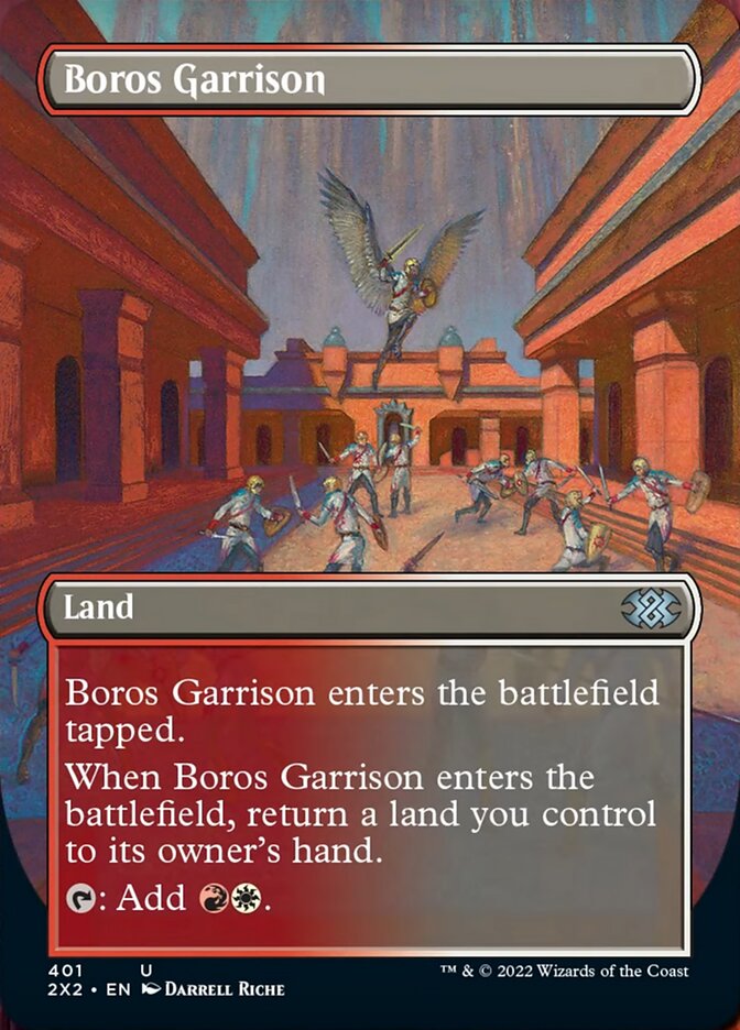 Boros Garrison (Borderless Alternate Art) [Double Masters 2022] Magic: The Gathering