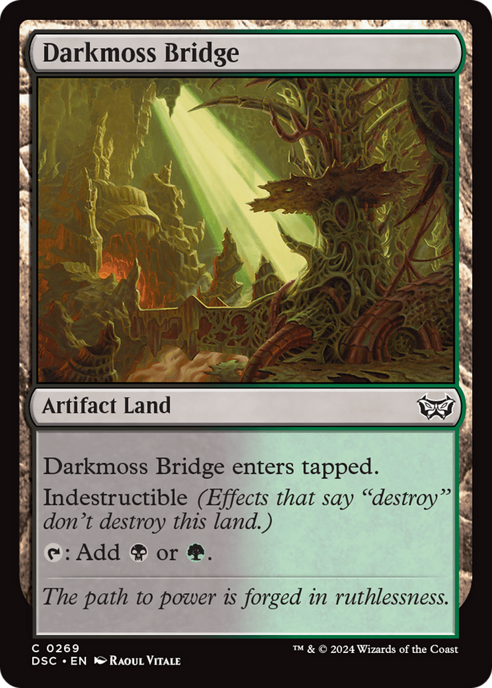 Darkmoss Bridge [Duskmourn: House of Horror Commander] Magic: The Gathering