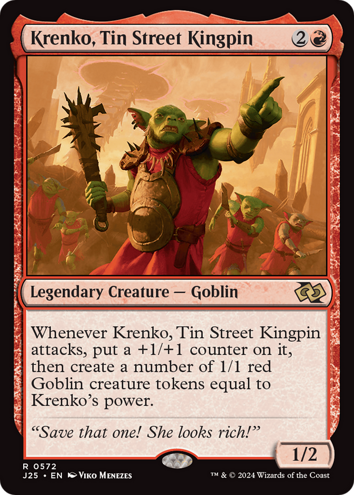 Krenko, Tin Street Kingpin [Foundations Jumpstart] Magic: The Gathering