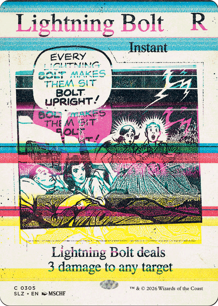 Lightning Bolt (0305) [Secret Lair x MSCHF: The Zeta Set] Magic: The Gathering