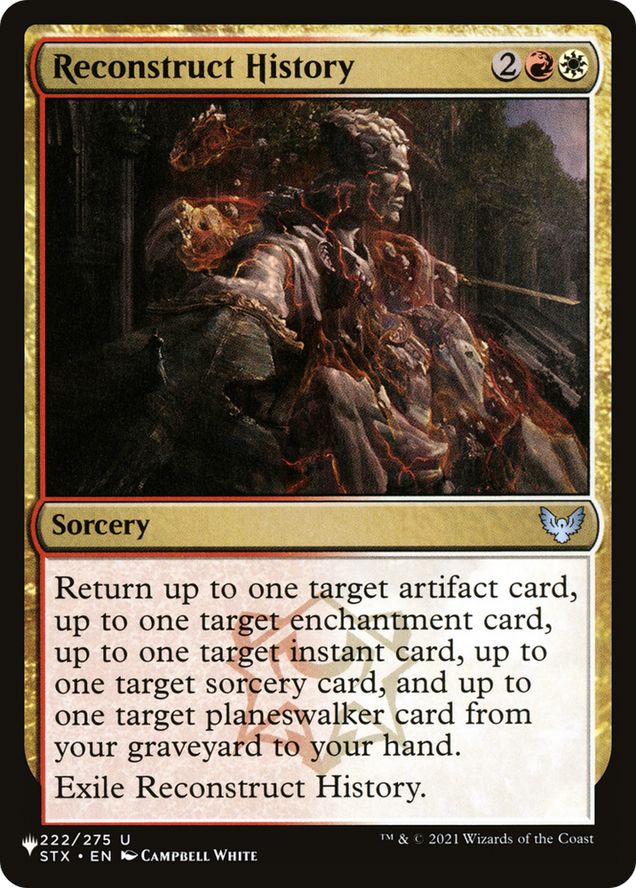 Reconstruct History [The List] Magic: The Gathering