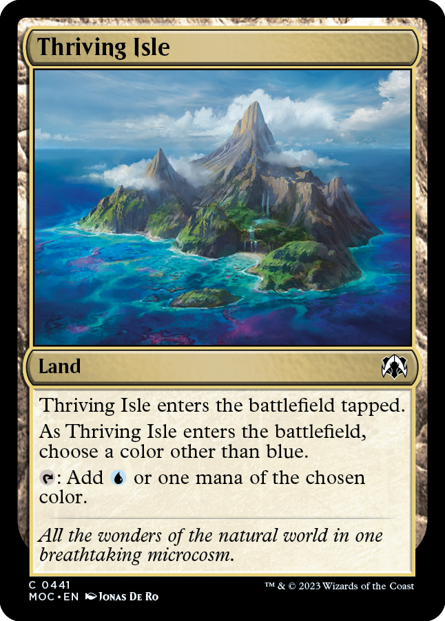 Thriving Isle [March of the Machine Commander] Magic: The Gathering