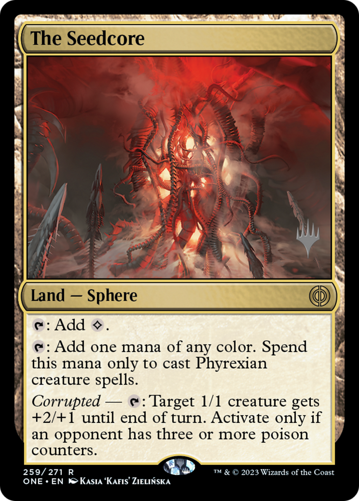 The Seedcore (Promo Pack) [Phyrexia: All Will Be One Promos] Magic: The Gathering