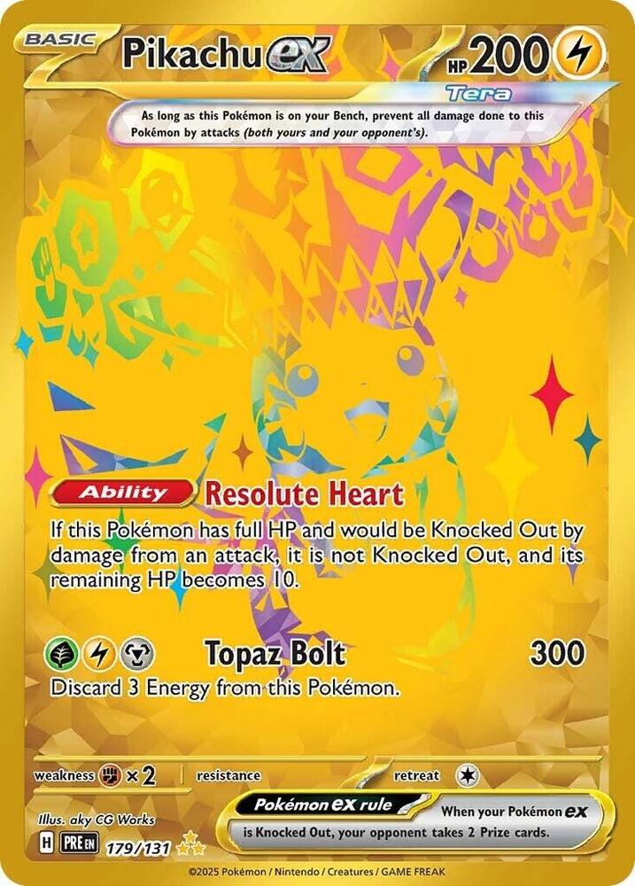 Pikachu ex (179/131) [Scarlet & Violet: Prismatic Evolutions] Pokémon