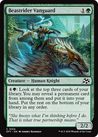 Beastrider Vanguard [Aetherdrift] Magic: The Gathering