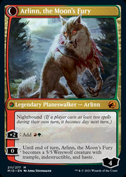 Arlinn, the Pack's Hope // Arlinn, the Moon's Fury [Innistrad: Midnight Hunt] Magic: The Gathering