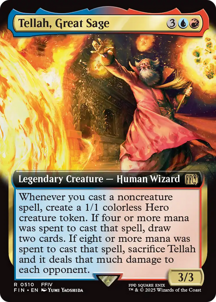 Tellah, Great Sage (Extended Art) [FINAL FANTASY] Magic: The Gathering