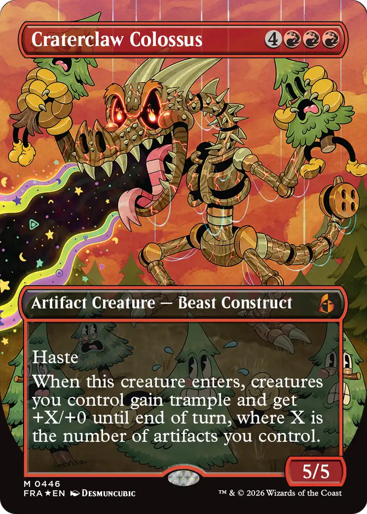 Craterclaw Colossus (Borderless) (0446) [Reality Fracture] Magic: The Gathering