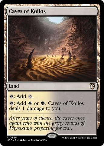 Caves of Koilos (Ripple Foil) [Modern Horizons 3 Commander] Magic: The Gathering