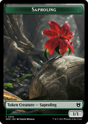 Saproling // Ape Double-Sided Token [The List] Magic: The Gathering