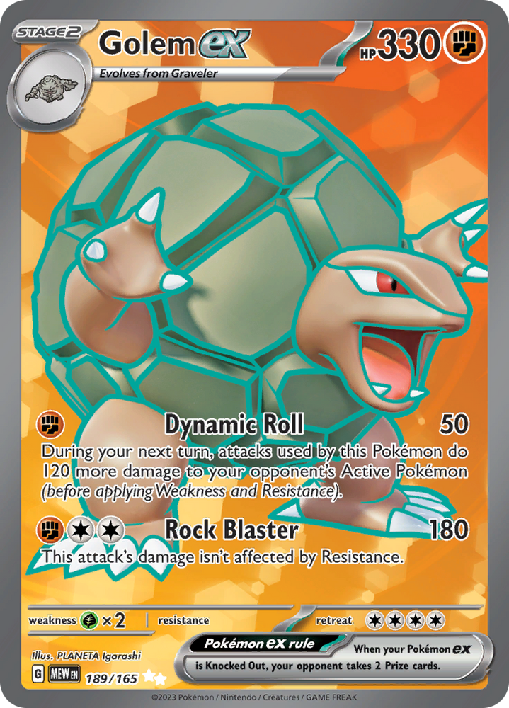 Golem ex (189/165) [Scarlet & Violet 151] Pokémon