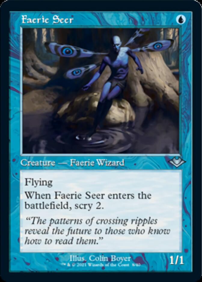 Faerie Seer (Retro Foil Etched) [Modern Horizons] Magic: The Gathering