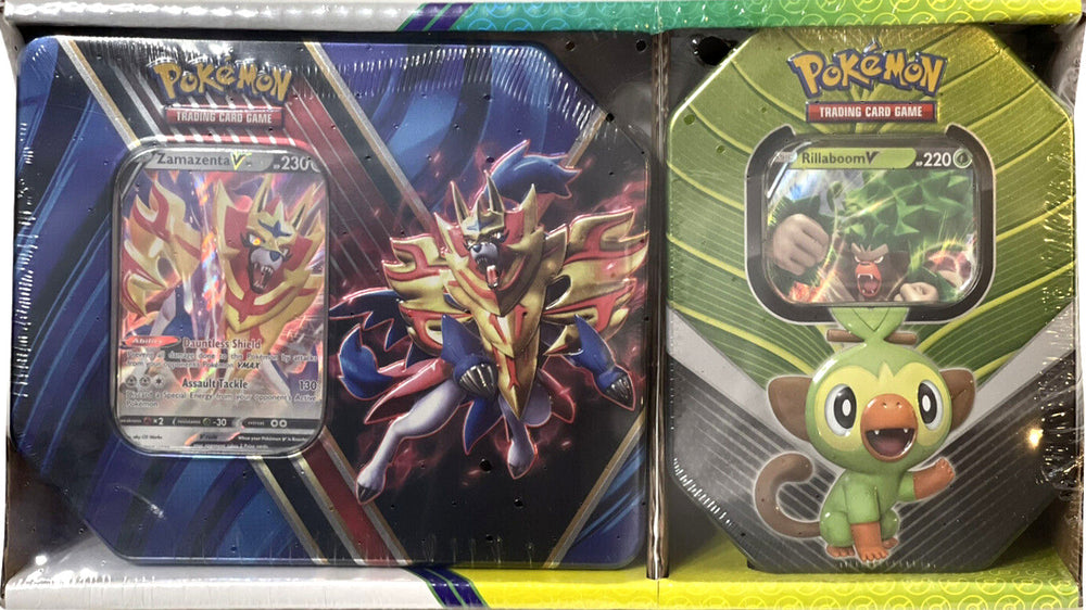 Legends of Galar/Galar Partners - 2-Pack Tin (Zamazenta V & Rillaboom V) Pokémon