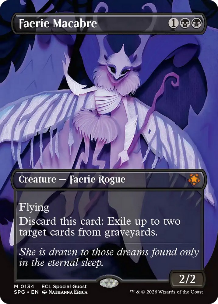 Faerie Macabre (Borderless) [Lorwyn Eclipsed Special Guests] Magic: The Gathering