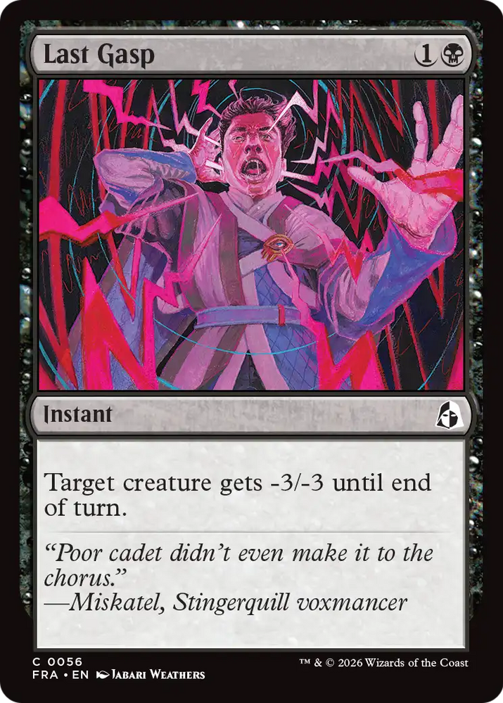 Last Gasp [Reality Fracture] Magic: The Gathering