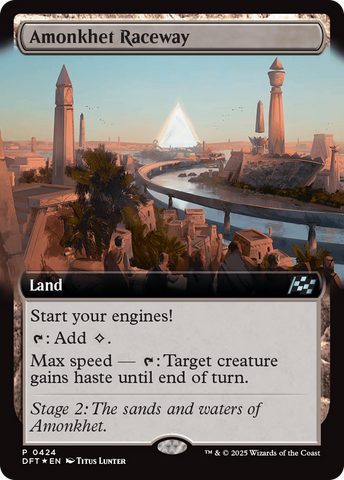 Amonkhet Raceway (Extended Art) [Aetherdrift] Magic: The Gathering