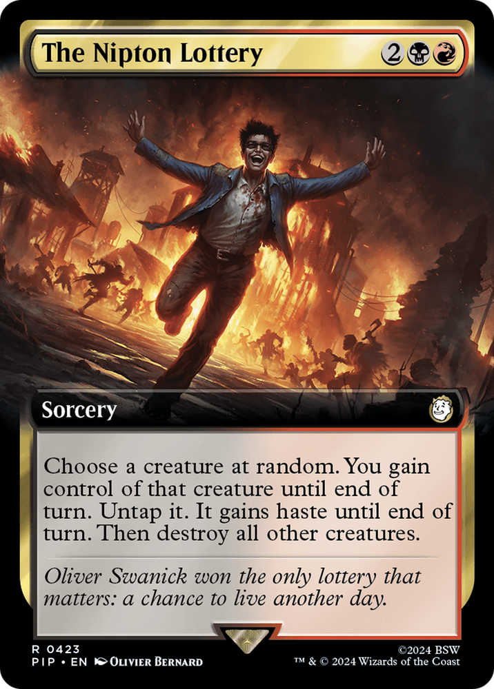 The Nipton Lottery (Extended Art) [Fallout] Magic: The Gathering