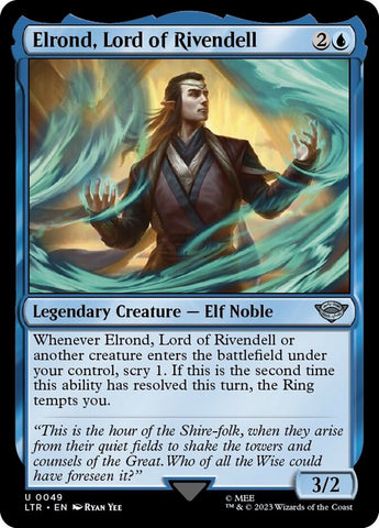 Elrond, Lord of Rivendell [The Lord of the Rings: Tales of Middle-Earth] Magic: The Gathering