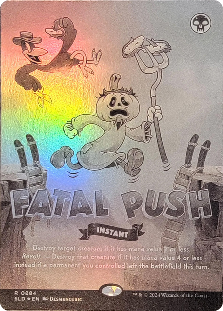 Fatal Push (0884) (Black & White Foil) [Secret Lair Drop Series] Magic: The Gathering