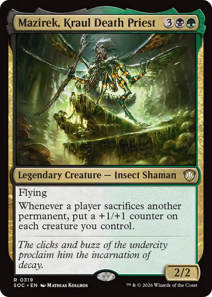 Mazirek, Kraul Death Priest [Secrets of Strixhaven Commander] Magic: The Gathering