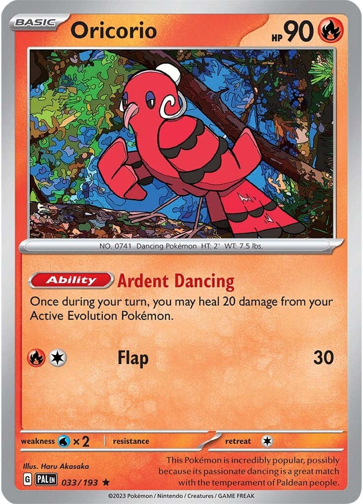 Oricorio (033/193) [Scarlet & Violet: Paldea Evolved] Pokémon