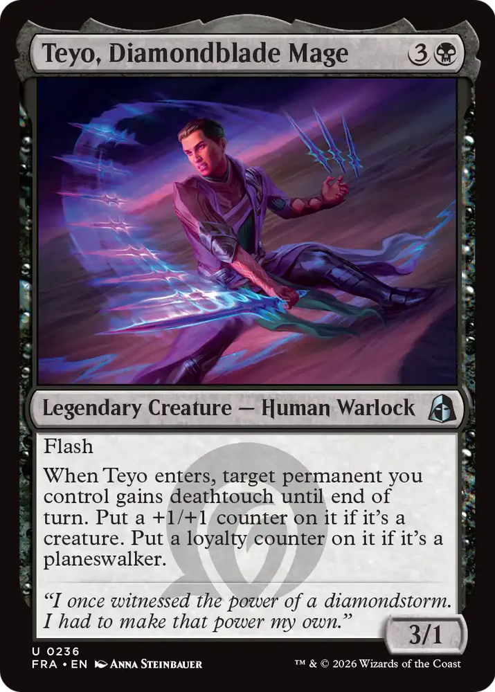 Teyo, Diamondblade Mage [Reality Fracture] Magic: The Gathering