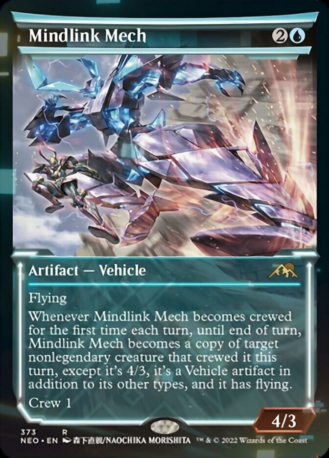 Mindlink Mech (Showcase Soft Glow) [Kamigawa: Neon Dynasty] Magic: The Gathering
