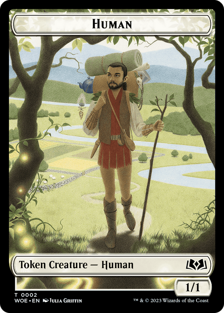 Human Token [Wilds of Eldraine Tokens] Magic: The Gathering