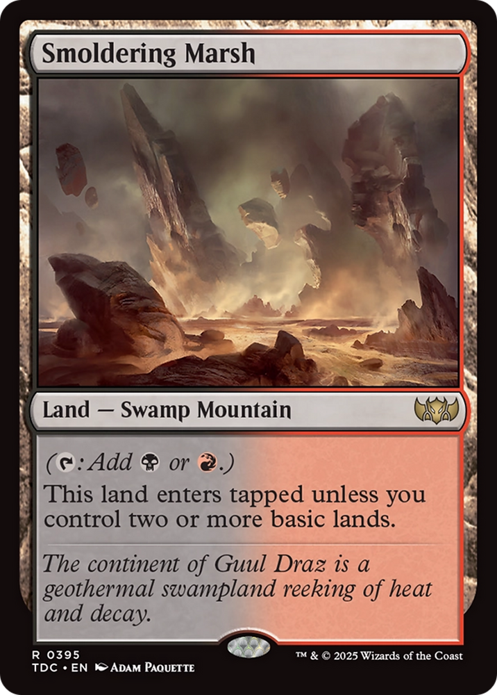 Smoldering Marsh [Tarkir: Dragonstorm Commander] Magic: The Gathering